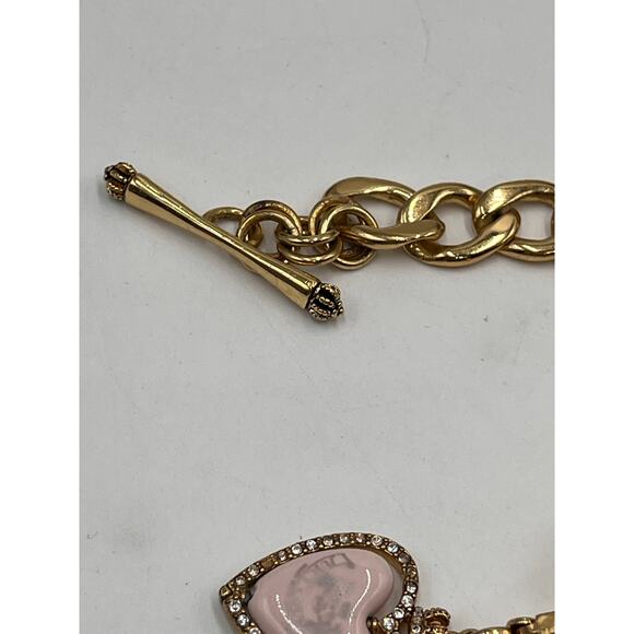 Juicy Couture RARE Heart 2006 Spinner charm YJRU1085 Puff J Puff Heart Bracelet - Picture 7 of 8